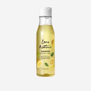 شامپو عصاره لیمو و نعناع مخصوص موهای چرب لاونیچر LOVE NATURE اوریفلیم250میل41354